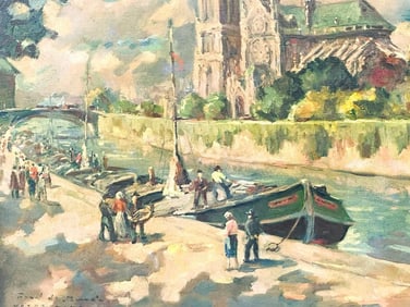 Signed Oil on Painting, Notre Dame De Paris