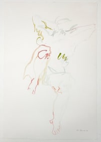K.C. Plummer, Watercolor on Paper, Untitled Figure, 1988