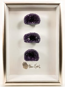 Theresa A. Seidel, Framed Amethyst, Crystalized Geodes
