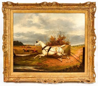 After James Clark, Oil on Canvas, The Runway Horse