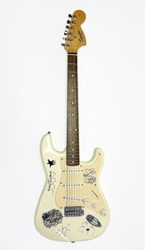 Miley Cyrus and Hannah Montana Signed Squier Stratocaster Guitar