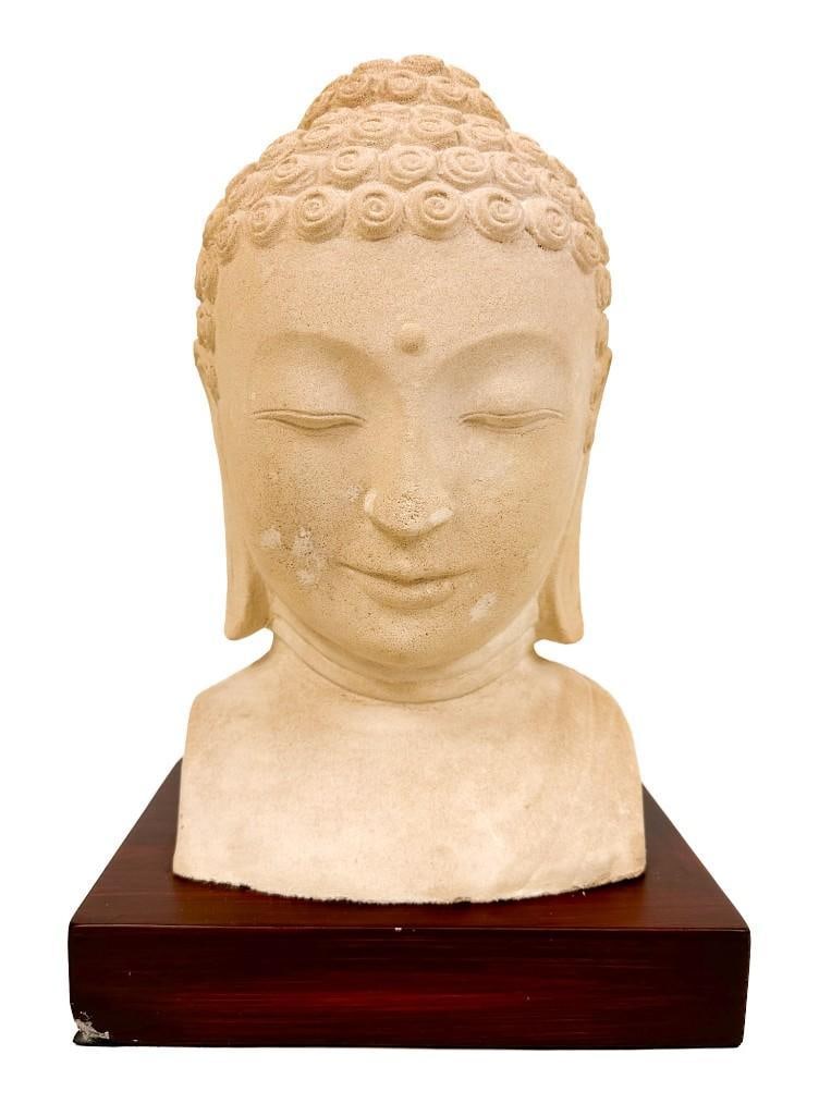 Plaster Buddha Bust (1 of 5)