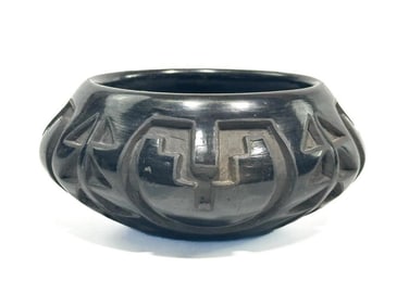 Doris Tenorio Santa Clara Pueblo Pottery Bowl