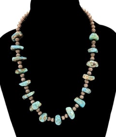 Vintage Turquoise and Silver Necklace