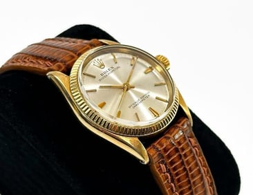 Rolex 18K Gold Oyster Perpetual 6551 Wristwatch