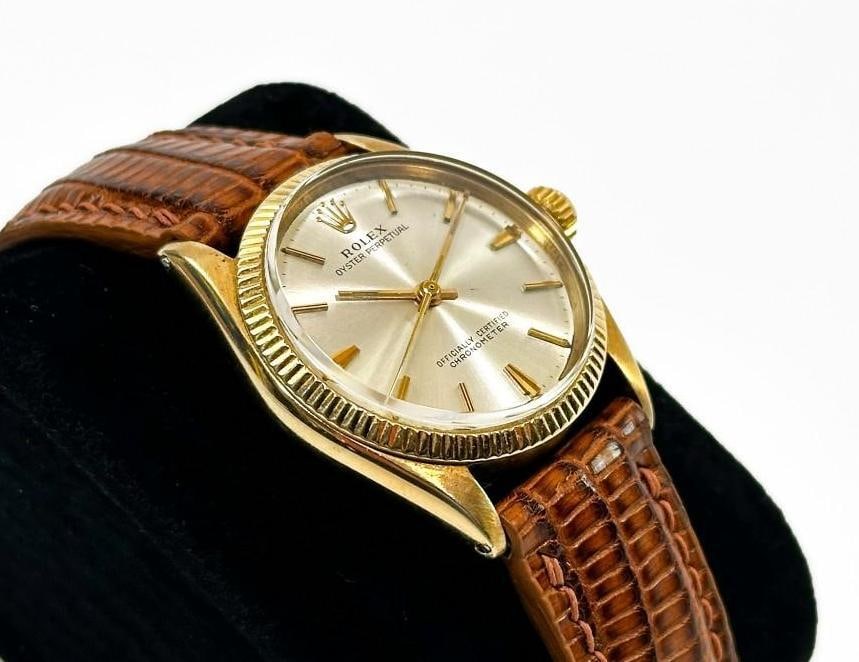 Rolex 18K Gold Oyster Perpetual 6551 Wristwatch (1 of 13)