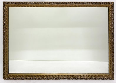Vintage Gold Mirror w/ Carved Wood