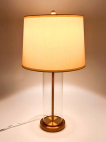 Ralph Lauren Payton Glass Tube and Metal Table Lamp