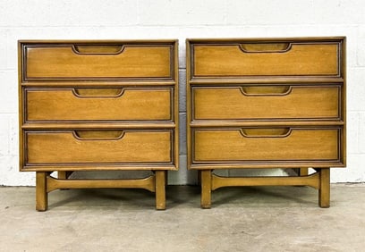 Pair Huntly Midcentury Modern Nightstands