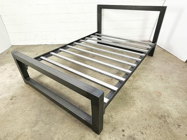 Room & Board Full Size Piper Metal Industrial Bed Frame