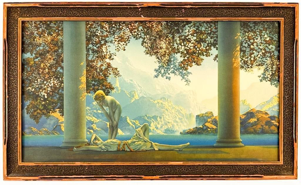 Maxfield Parish, Lithograph in Original Frame, Daybreak (1 of 4)
