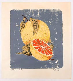 Callow, Lithograph on Paper, Pink Texan, 1969