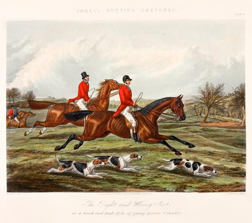 Fores’s Hunting Sketches, Lithograph on Paper, The Right and Wrong Sort, 1859 (1 of 3)