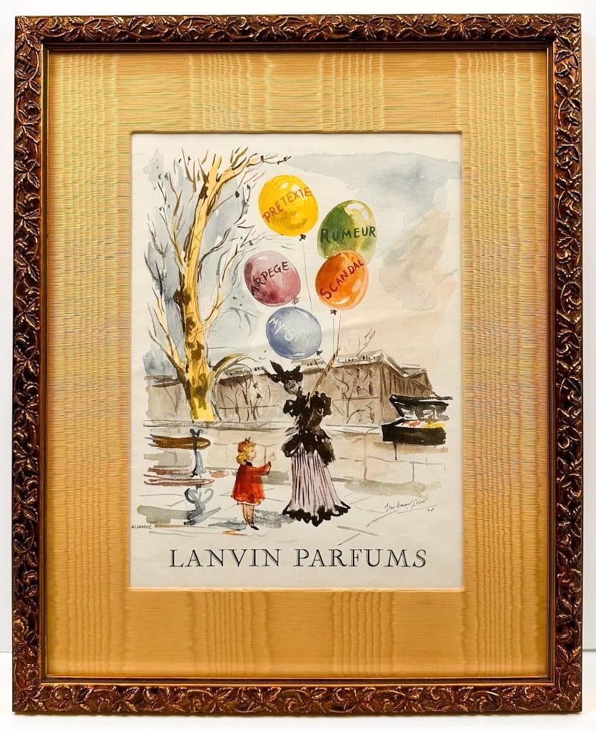 Vintage Lanvin Parfumes Advert, Framed (1 of 2)