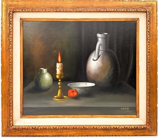 A. Van Dorp (Dutch, 20th Century) Oil on Canvas, Still Life