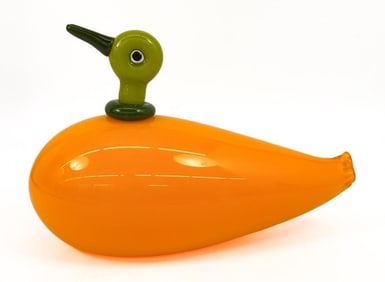 Robbie Miller (b.1955) Blown Glass, Duck Sculpture