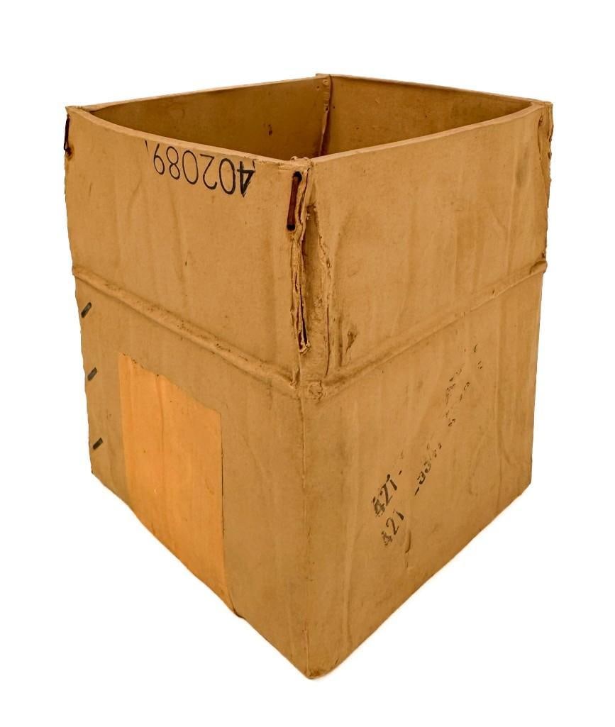 Michel Harvey (b. 1951) Ceramic Sculpture, Corrugated Shipping Box (1 of 7)