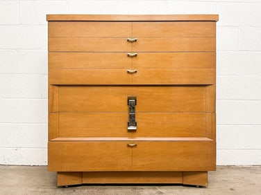Cavalier 7009 Midcentury Modern Highboy Mahogany Dresser