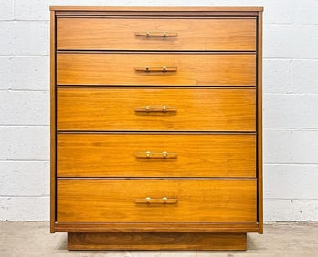 Cavalier Corporation 1238 Midcentury Modern 5 Drawer Dresser