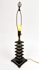 Vintage Art Deco Lucite Table Lamp
