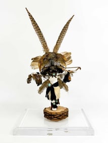 Todocio Valdez (1927-1999) The Great Horned Owl Large Kachina Doll