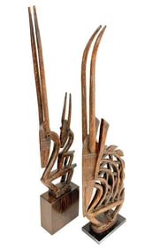 Lot of 2 Vintage Bamana (Mali, Africa) Ci Wara Headdress