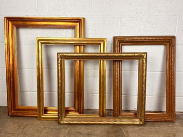 Lot of 4 Antique Gilt Wood Frames