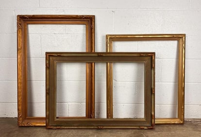 Lot of 3 Antique Wood Frames