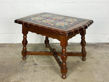 California Spanish Revival Tile Top Table