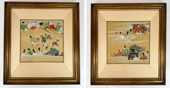 Two Japanese Prints Framed
