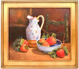 Diana Collins Hecht, Oil on Canvas, Country Kitchen