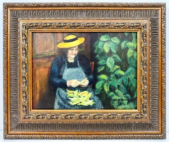 Susan Gordinier (California, 20th Century) Oil on Canvas, Portrait of a Woman