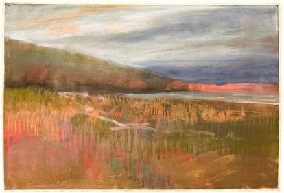 Dennis Leon (1933-1998), Pastel on Paper, Marsh #5, 1985