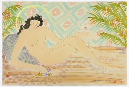 Muramasa Kudo (b. 1948) Pastel and Watercolor on Paper