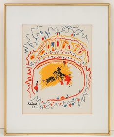 After Pablo Picasso (1881-1973) Lithograph, La Petite Corrida, 1957