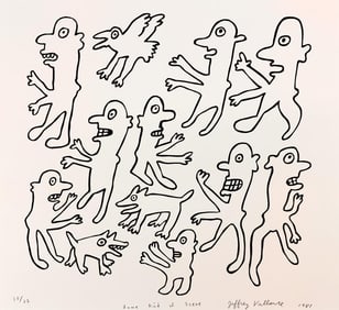 Jeffrey Vallance (b. 1955) Signed print, Some Kind of Scene, 1981