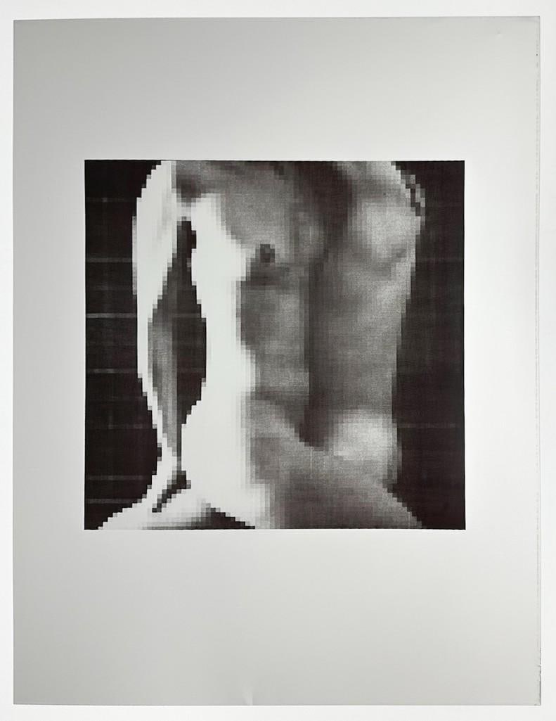 Ron Cooper Ink on Lithographic Aluminum Plate Pencil Signed and Numbered 1/5 1980: Printed on aluminum. Pencil signed and dated on back. Includes original artist's label and original Rosamund Felson Gallery label. Condition: Good. Very slight 1 in. bend at bottom center. Tiny dimpl