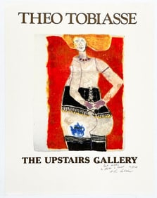 Theo Tobiasse Signed Poster The Upstairs Gallery