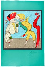 Mihail Chemiakin (b. 1943) Signed Lithograph on Paper Carnival XCII 69/125