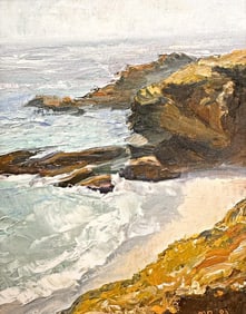 Maria Rangel (20th Century) Giclee Print on Canvas, Laguna Cove, 2003
