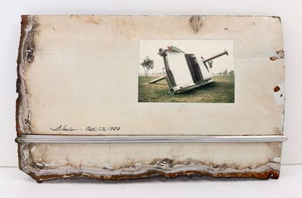 Dustin Shuler (1948-2010) Photograph on Car Door, Death of an Era, 1980