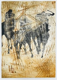 Pierre Durette Pencil Signed and Numbered 7/14 Lithography and Drypoint Denue 2005