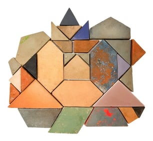 Lot of 30 Antique Batchelder Arts & Crafts Terracotta Tiles