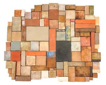 Large Lot of 100+ Antique Batchelder Arts & Crafts Terracotta Tiles