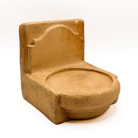 Single Batchelder Arts & Crafts Terracotta Tile Cup Holder