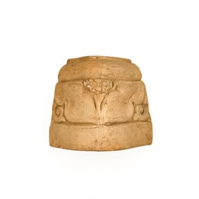 Single Batchelder Arts & Crafts Terracotta Corner Tile