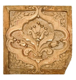Single Batchelder Arts & Crafts Terracotta Tile