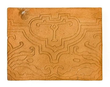 Single Batchelder Arts & Crafts Terracotta Tile