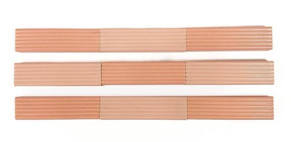 Large Lot of 80+ Vintage 1940’s General Tile Ceramic Duotone Trim