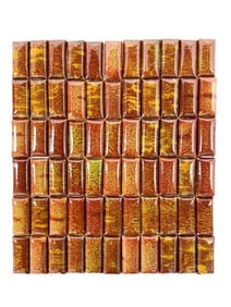 Lot of 66 Antique Malibu Potteries Ceramic Pillow Tiles